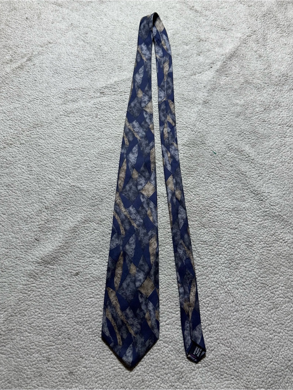 Barrington Tie Mens Adjustable 100% Silk Geometric Tie Dye Office Casual USA